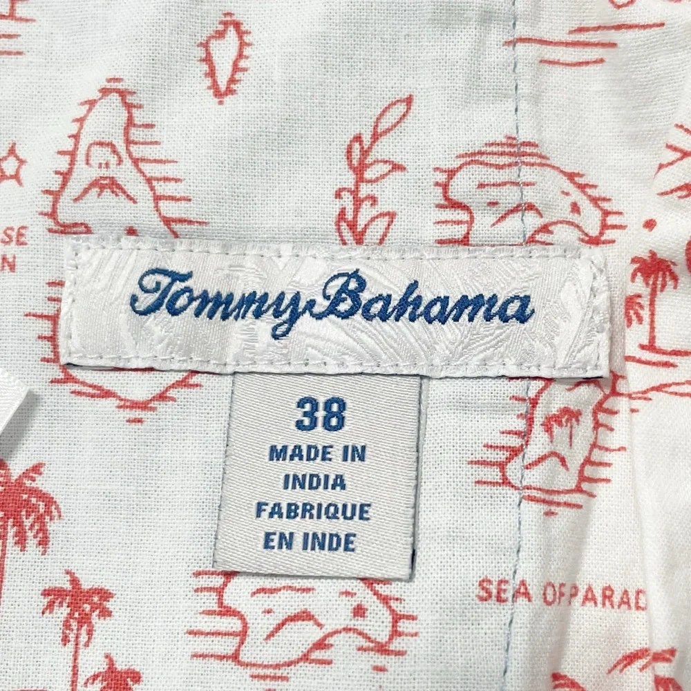 Tommy Bahama Boracay 38 Green Blue Flat Front Pockets Chino 10